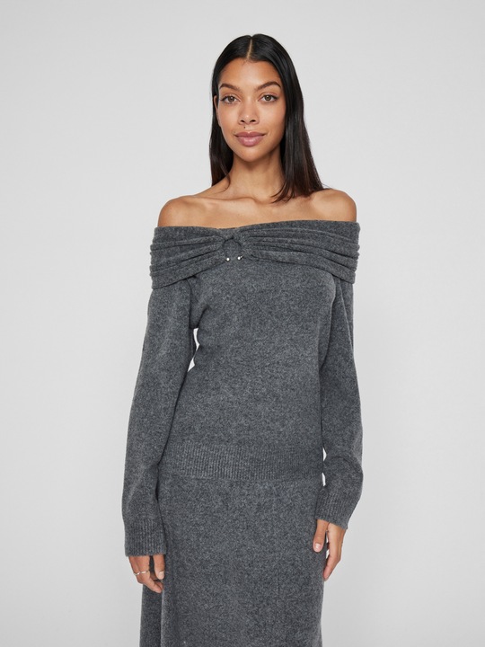 Actual product image Vila Off-the-shoulder knitted jumper (M)