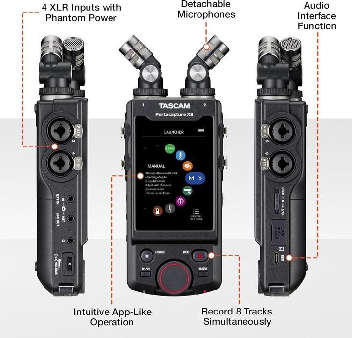 Produktbild Tascam Portacapture X8 (Mehrspurrecorder)