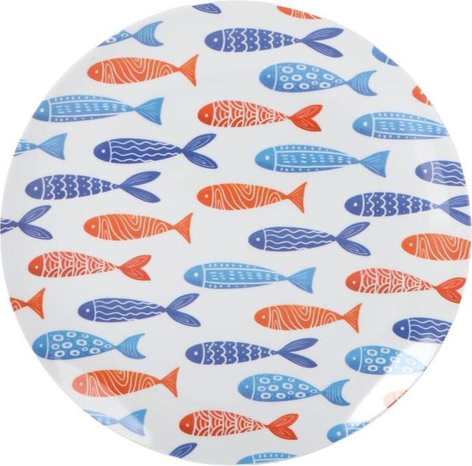 Actual product image La Mer Flat Plate La MediterrÃ¡nea Fish 25,5 cm (24 Units) (24 x, 25.50 cm)