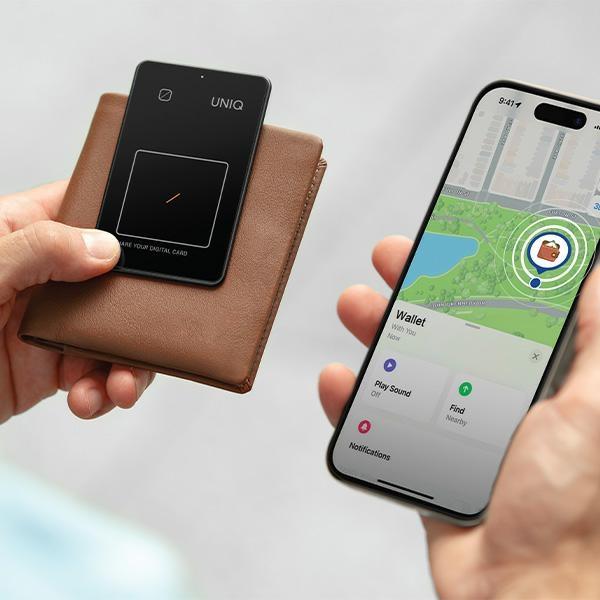 Actual product image Uniq Localiser NFC Atlas szary/graphite UNIQ-ATLASCARDTRK-GRAPHITE (iOS)