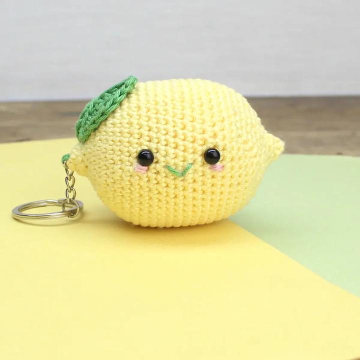 Actual product image Hardicraft Lemon bag tag - crochet set