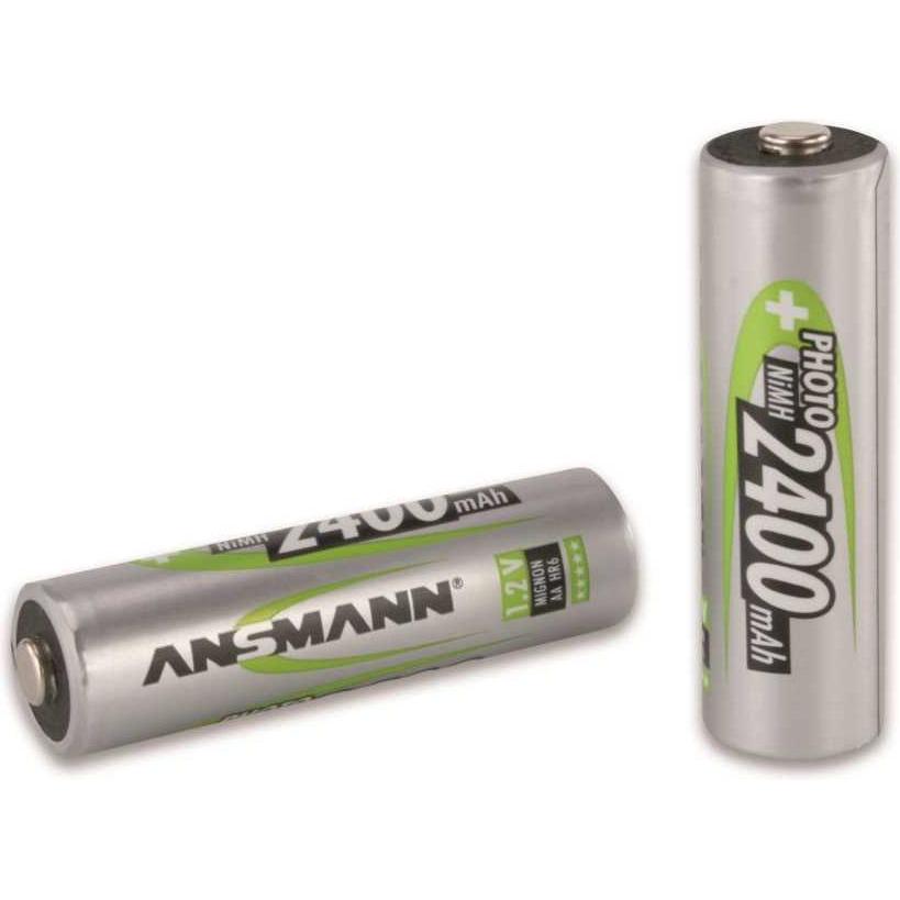 Thumbnail - Ansmann NiMH-Akku Mignon 2400mAh Photo 2er Blister (AA, 2400 mAh), Batterien + Akkus