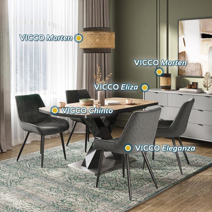 Produktbild Vicco Esszimmerstuhl Eleganza, Anthrazit, 2er Set