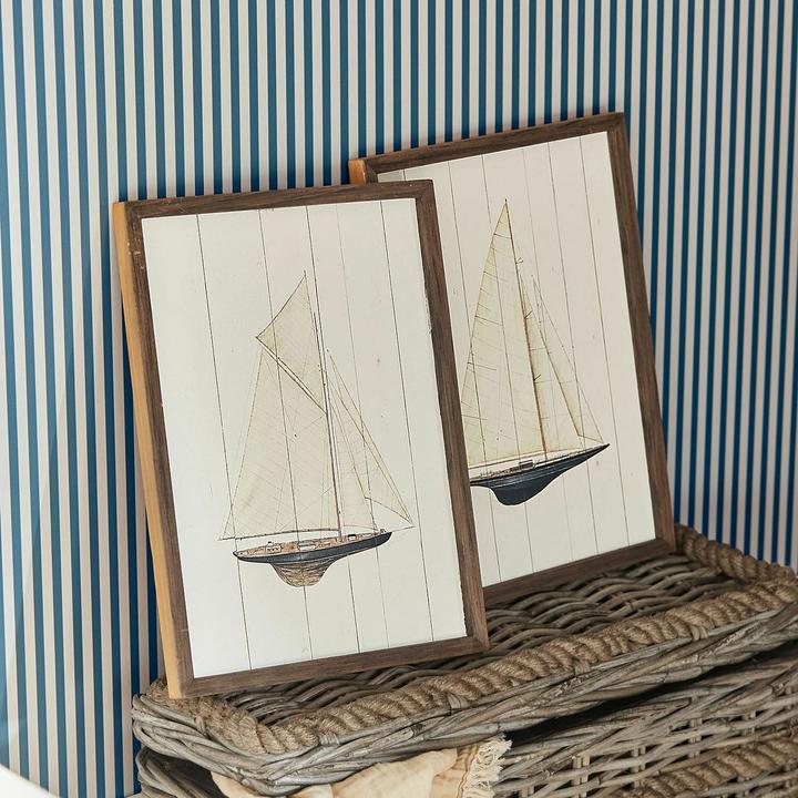 Produktbild Loberon Wandbild 2er Set Lemoux creme/braun