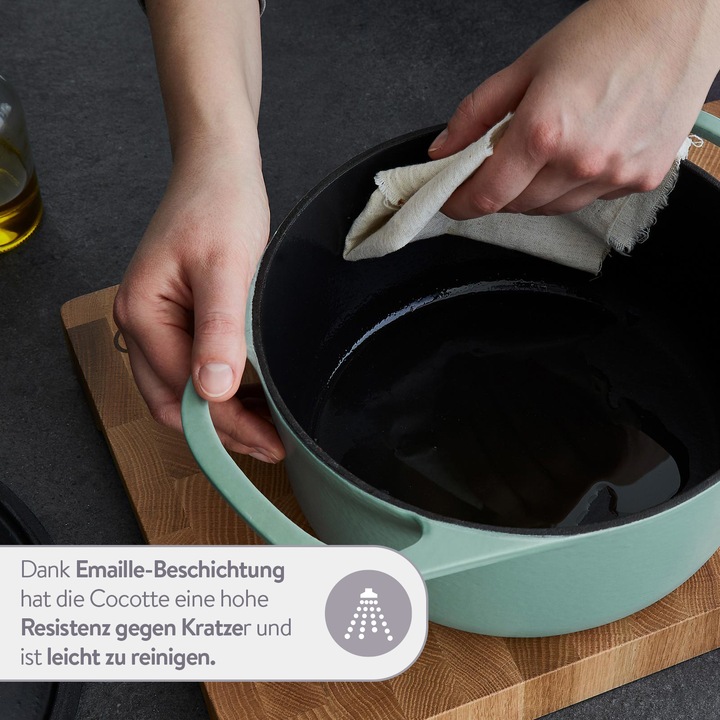 Produktbild Springlane Cocotte Clara 4L (24 cm, Bräter + Schmortopf, Gusseisen)