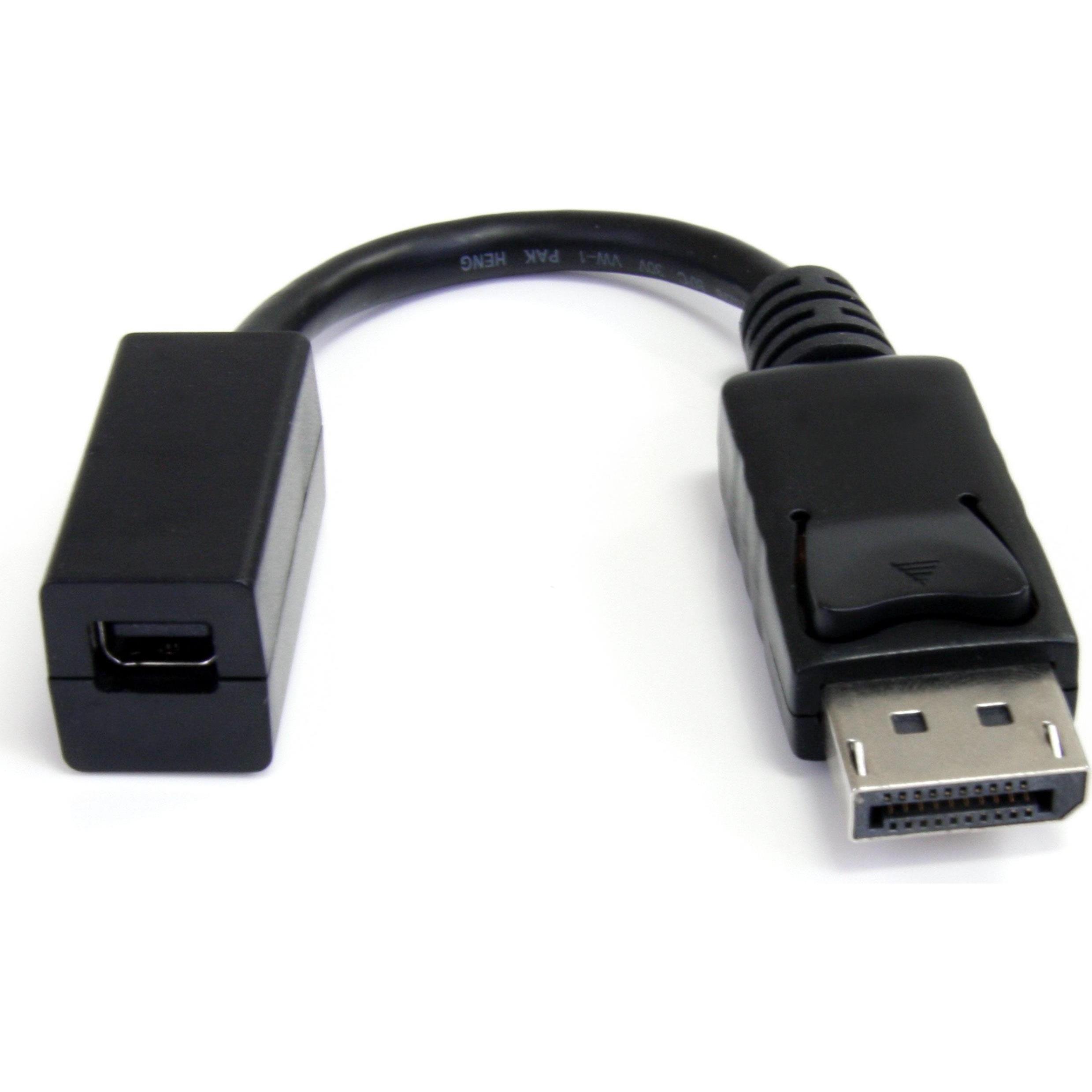 StarTech DisplayPort zu Mini DisplayPort (Mini DP, 1.50 cm), Data + Video Adapter, Weiss