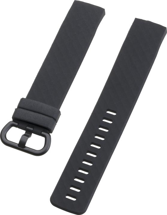 Peter Jäckel Wristband for FITBIT CHARGE 3/ CHARGE 4 Premium Silicone Black (Silicone, Charge 4, Charge 3)