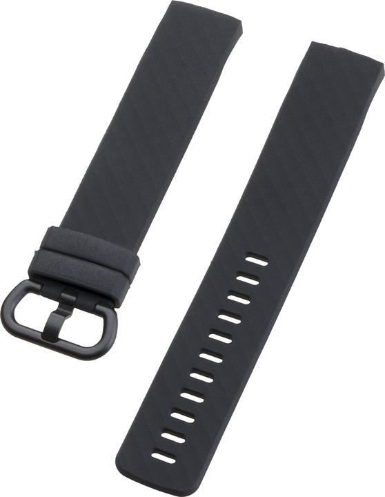 Actual product image Peter Jäckel Wristband for FITBIT CHARGE 3/ CHARGE 4 Premium Silicone Black (Silicone, Charge 4, Charge 3)