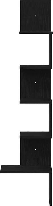 Image du produit vidaXL Wand-Eckregal Schwarz 32x32x127,5 cm Holzwerkstoff