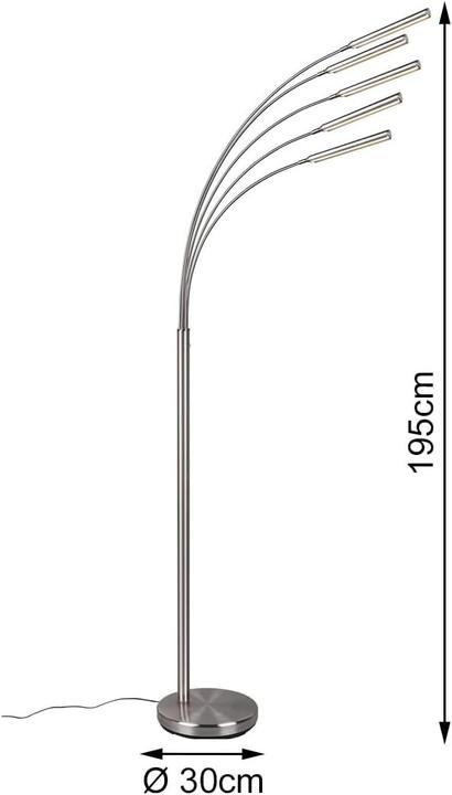 Actual product image Trio LED floor lamp REED 5xR410315073.5W 5x 350lm 3000K D.30xH (1750 lm)