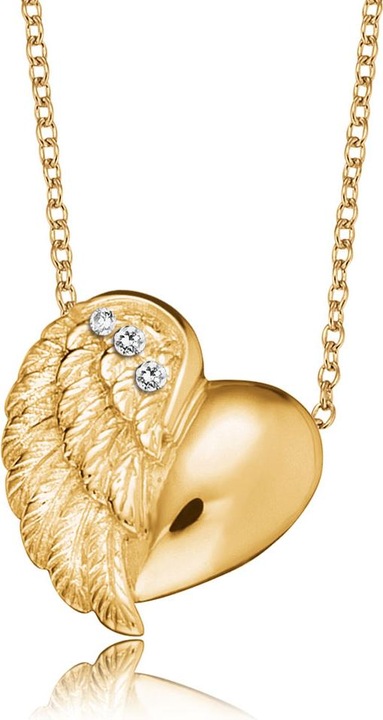 Produktbild Engelsrufer Halskette Herzflügel Gold (925er Silber, 40 - 44 cm)