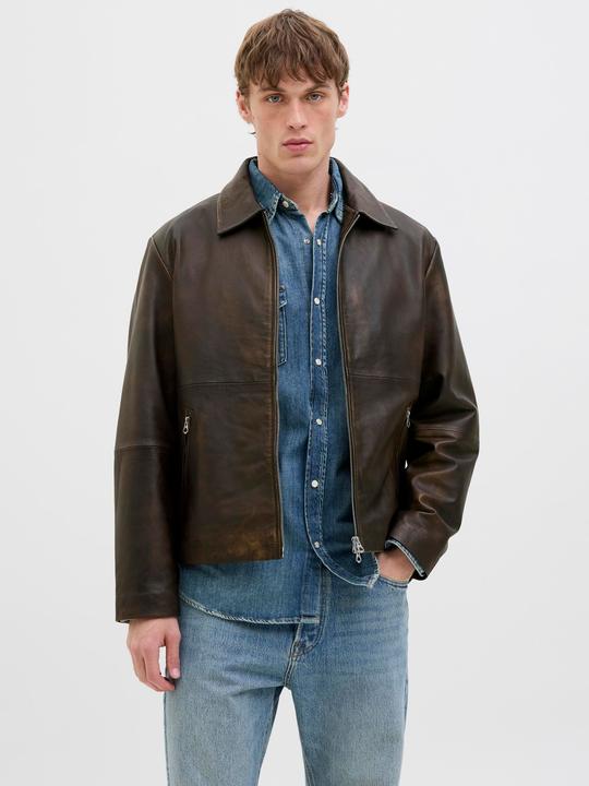 Actual product image Jack & Jones Lederjacke Lederjacke (M)