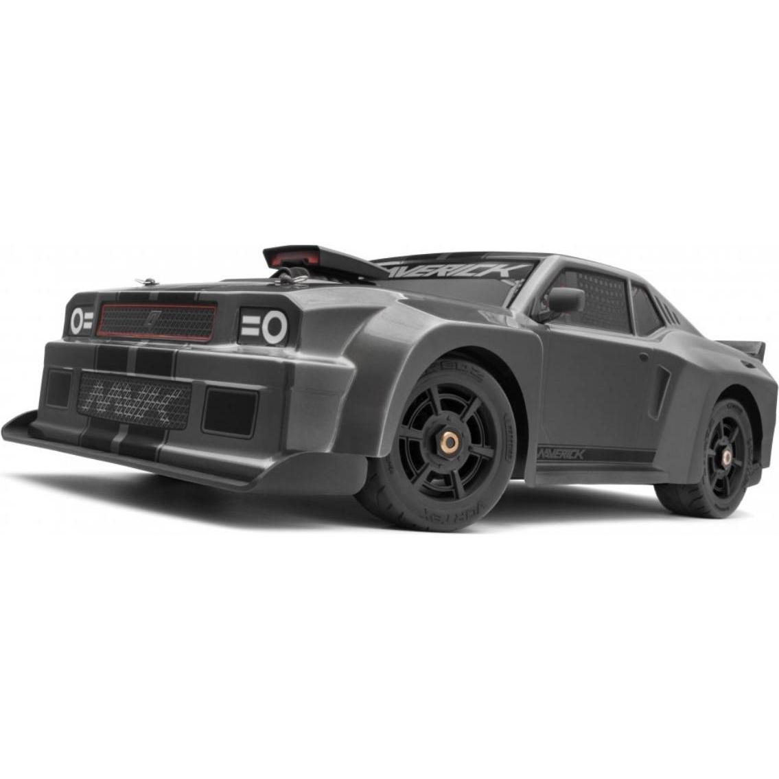 Maverick QuantumR Flux 4S 1/8 4WD Muscle Car - Grey (RTR Ready-to-Run)