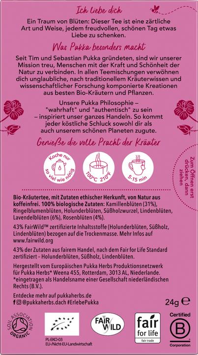 Image du produit Pukka thé d'amour (24 g)