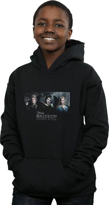 Immagine prodotto Disney Maleficent Mistress Of Evil Character Poster Felpa con Cappuccio Ragazzi (152, 158)
