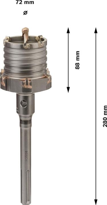 Produktbild Bosch Professional Zubehör PRO SDS max-5 Core Cutter einteilig, 72 x 87 x 283, 88 x 87 x 283 mm (72 mm)