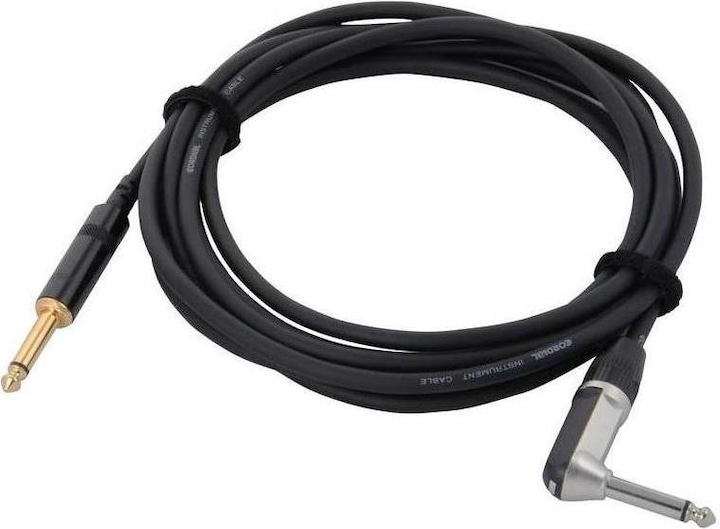 Actual product image Cordial Intro Cable 5 - Instrument and guitar cable CCI PR with angled jack (3 m, 6.3mm jack)