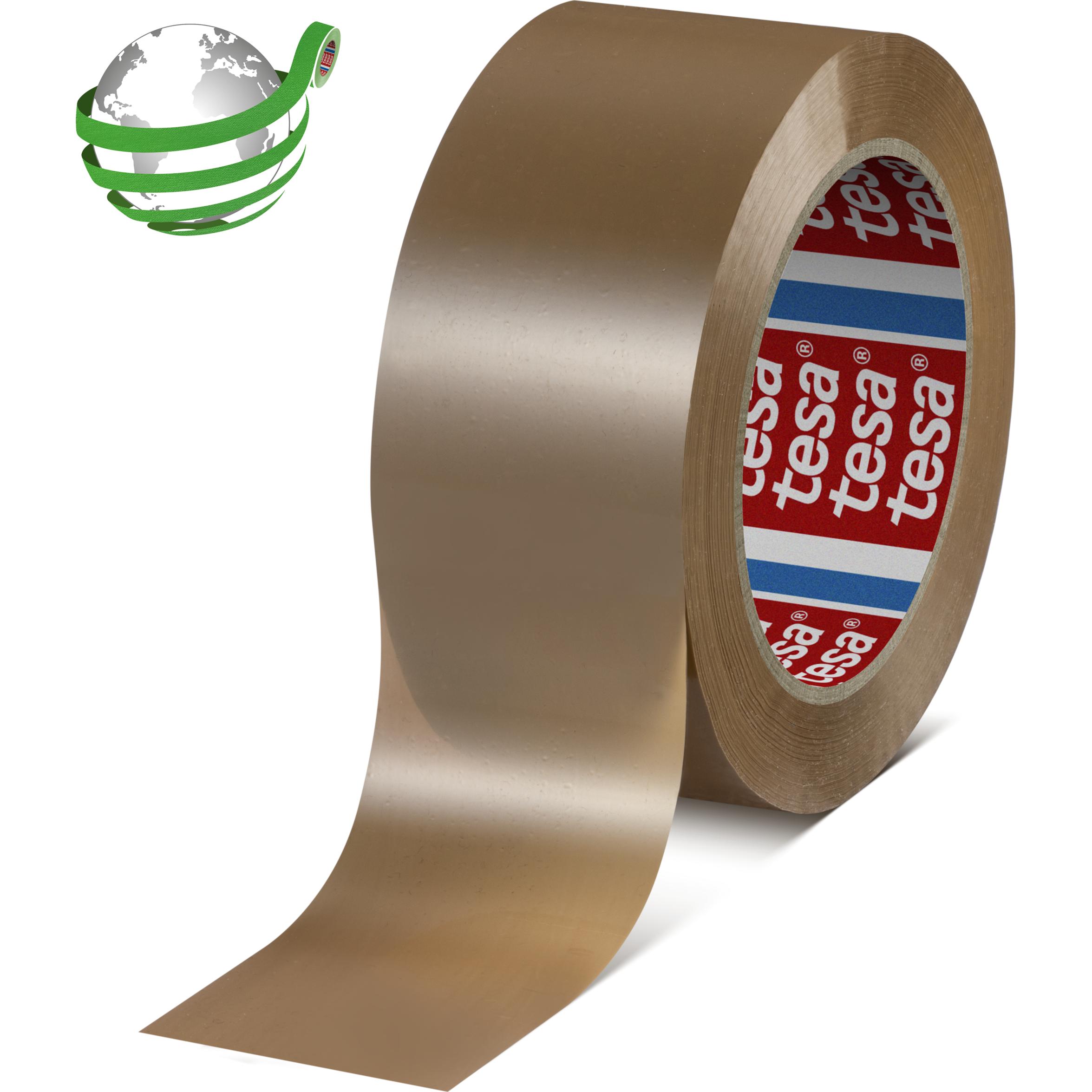 tesa, Klebeband, PET-Packband Kautschukklebemasse 132m:50mm 6Stk. braun (50 mm)