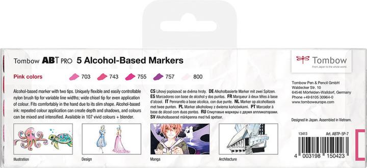 Produktbild Tombow Stifte Pink Colors, Box, 5er-Set (5 x)