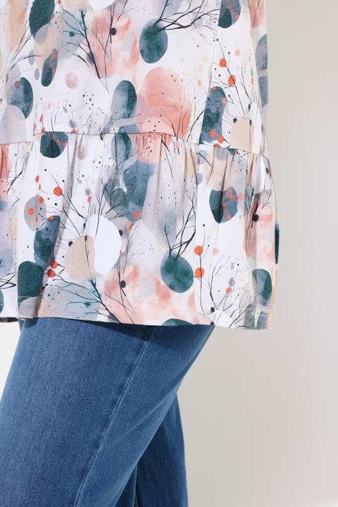Produktbild Ulla Popken Longshirt, A-Linie, Stehkragen, Langarm (50, 52)