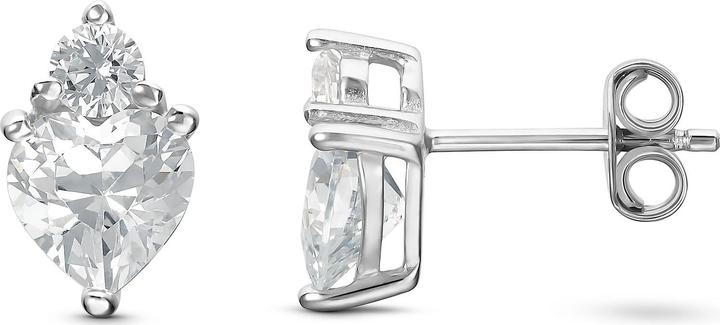 Immagine prodotto Amor Incantevoli orecchini a perno in argento 925 e zirconi bianchi (synth.) (Argento)