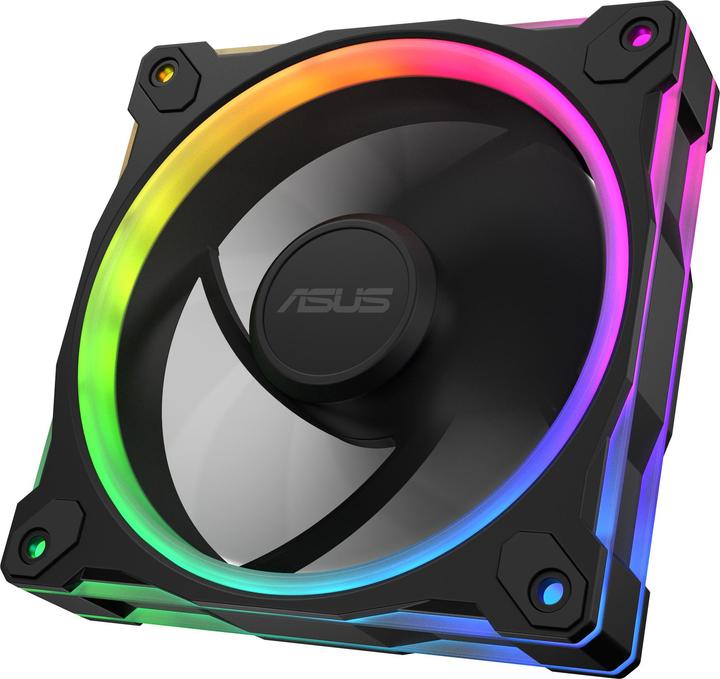 Actual product image ASUS PRIME MR120 FAN ARGB REVERSE BLACK 3IN1 (120 mm, 3 x)