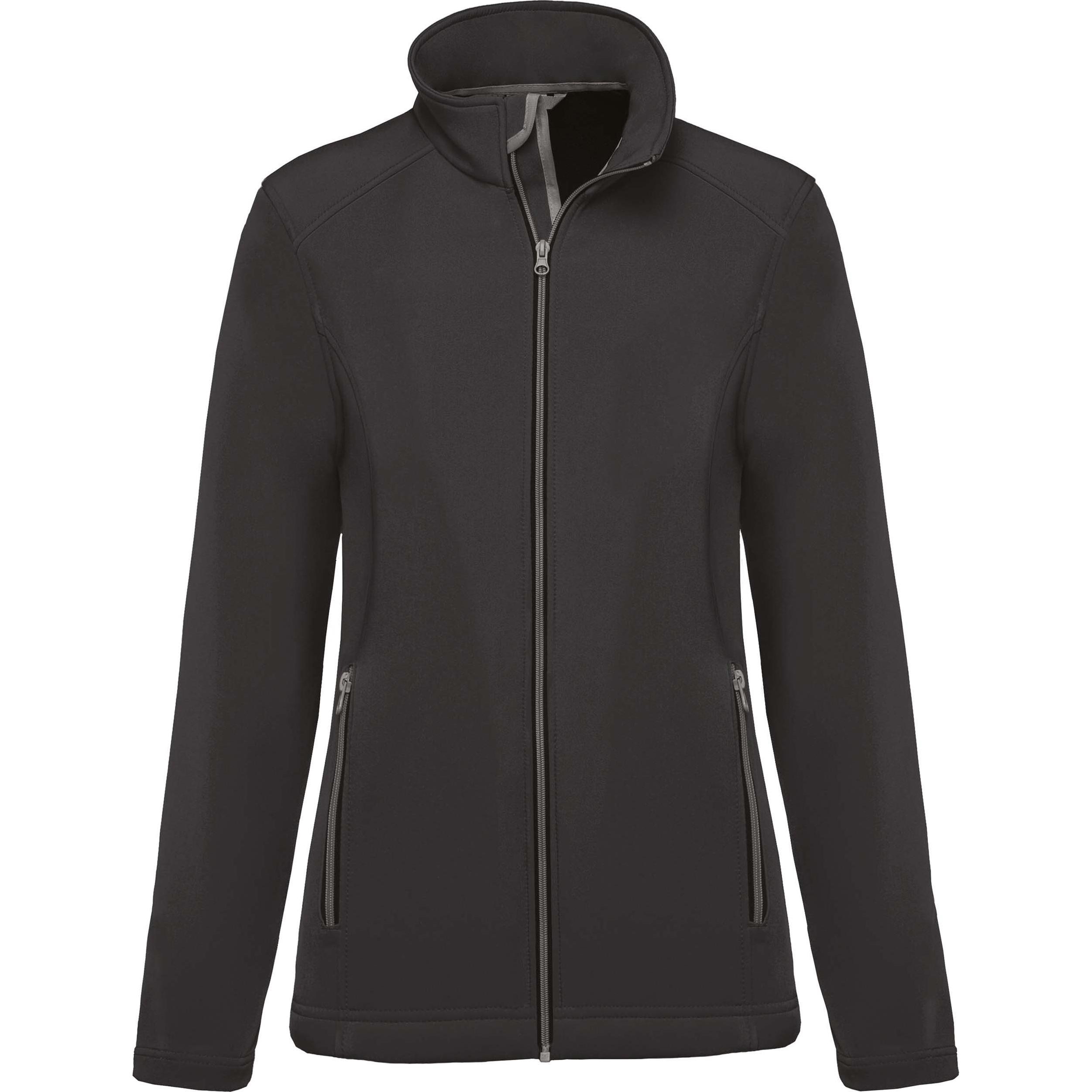 Kariban, Damen, Jacke, Softshell 2 Couches (M), Grau, M