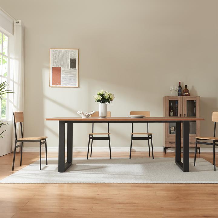 Actual product image En.Casa Tischgestell Vestmalu Stahl 120x70x72 cm Schwarz