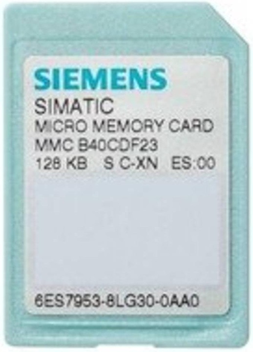 Image du produit Siemens SIMATIC S7 Micro Memory Card pourS7-300/C7/ET 200 3 3V Nflash 512 KByt (0.00 Go, MMC)