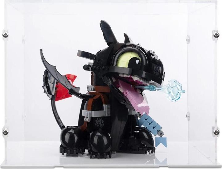 Actual product image iDisplayit Acrylic display for LEGO® 10375 How to Train Your Dragon - Toothless (With white floor)