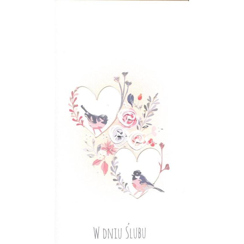 MAK Hochzeitskarte DL S42 - Hochzeit Vögel im Herzen (41373060)