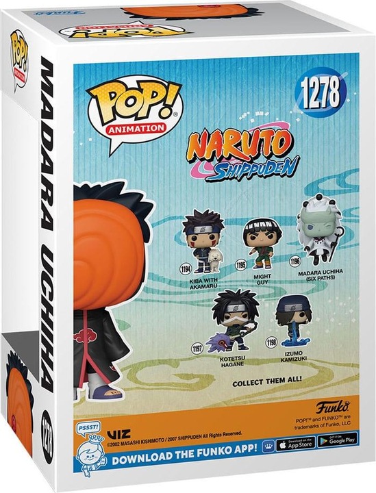 Image du produit Funko POP! animation Naruto Shippuden Madara Uchiha (Sharingan) Edition Limitée Phosphorescente