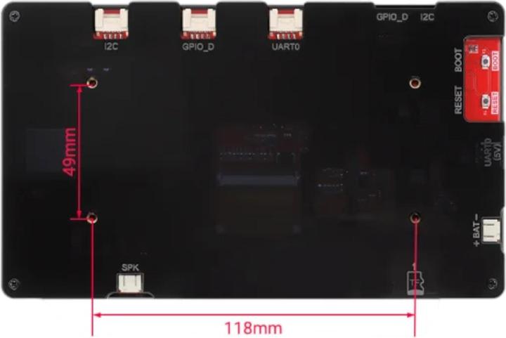 Actual product image Elecrow CrowPanel 7.0 Zoll HMI ESP32 Display 800x480 RGB TFT LCD mit kapazitivem Touch und Acryl-Gehäuse