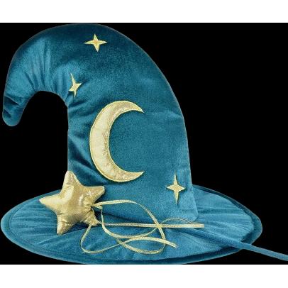 Den Goda Fen Velvet Wiard hat & wand (F77601)