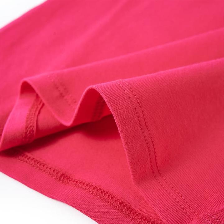 Immagine prodotto vidaXL Camicia a maniche lunghe per bambini rosa brillante 128,Materiale: 95 % cotone (128)