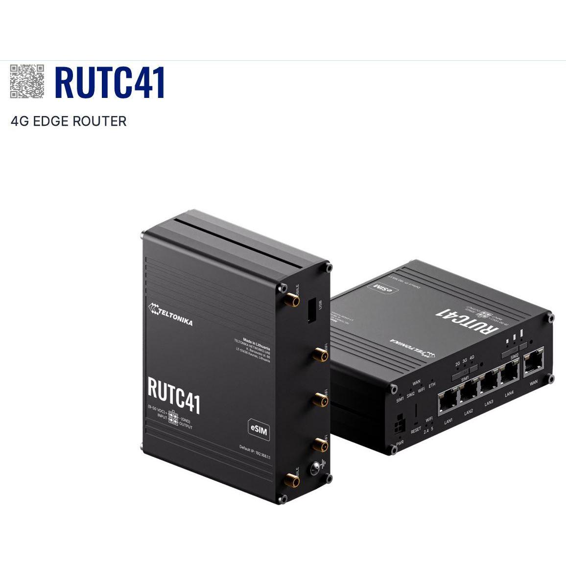 Teltonika RUTC41 (EU) 4G Cat 4 Edge, Router