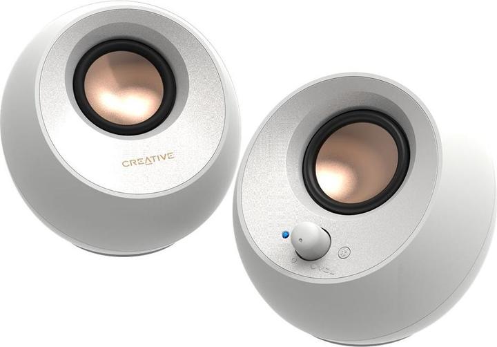 Immagine prodotto Creative Pebble V3 Minimalistische 2.0 USB-C-Lautsprecher mit Bluetooth Weiss