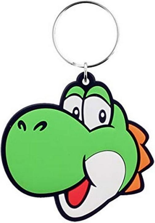 Actual product image Super Rubber Keychain Yoshi