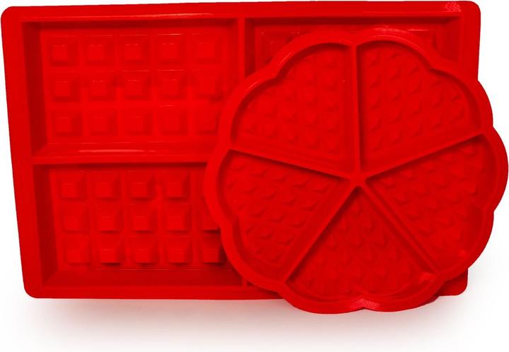Actual product image Intirilife 2er Set Silikon Waffelformen (18.50 cm)