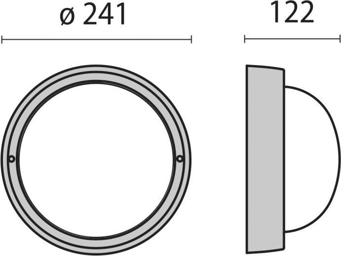 Actual product image Spittler 300454 Wall and ceiling lamp 1x15W TC-TSE sym (E27)