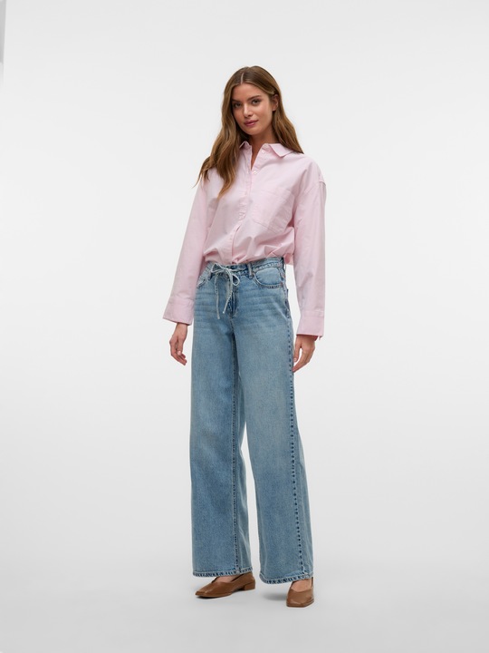 Actual product image Vero Moda VMREMY Mid Rise Gerade geschnitten Jeans Weit geschnitten (W28/L30)