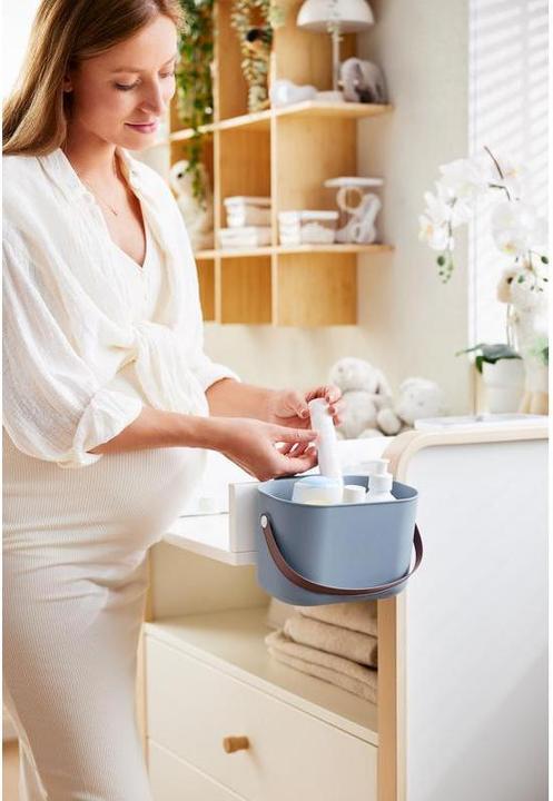 Actual product image Rotho Babydesign Wickeltisch-Organizer YUMA Misty Blue