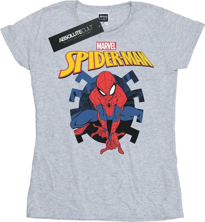 Produktbild SpiderMan Web Shooting Emblem Logo TShirt (S)