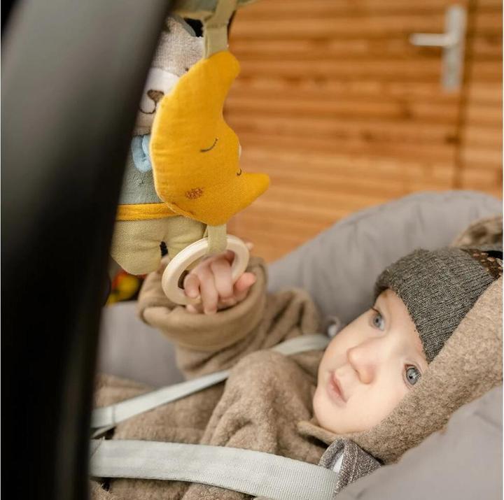 Image du produit Fehn Kinderwagenspielzeug Activity-Spirale Natur Bär