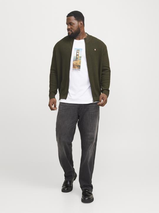 Produktbild Jack & Jones Plus Size Strickjacke Strickjacke (6XL)
