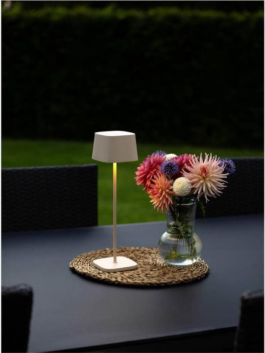 Actual product image Konstsmide Akku-Tischleuchte Capri LED 2700/3000K, Dimmbar Sand (180 lm)