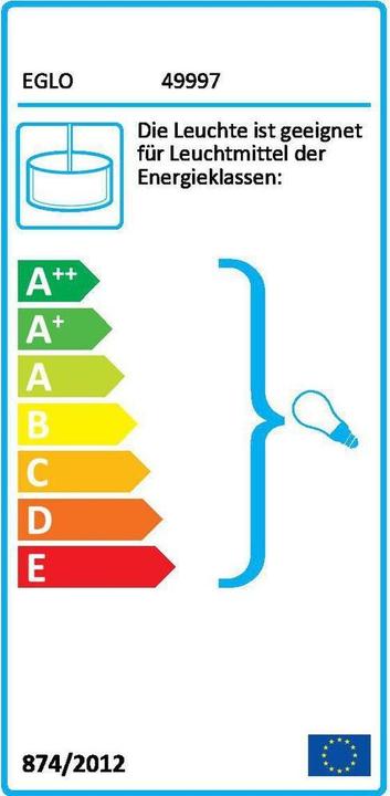 Energie-Label EGLO Carlton (E27)