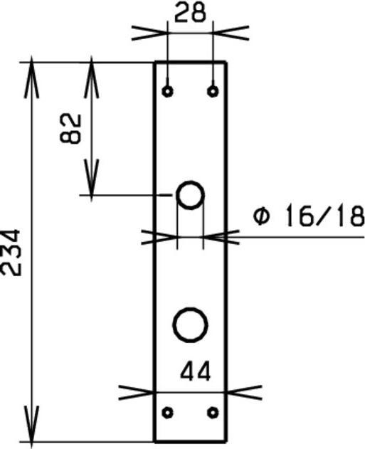 Actual product image Mega Security set angular 35.485/35.486 (Door plate set)