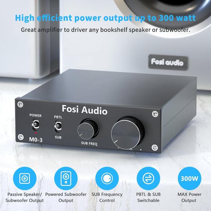 Actual product image Fosi Audio M03 Subwoofer Amp