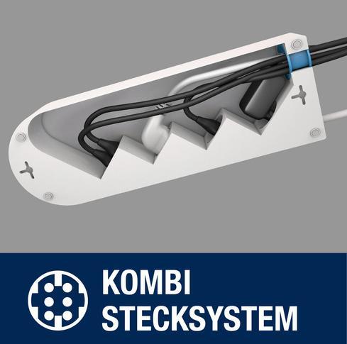 Actual product image REV NoLook power strip 4-fold with switch (4x, CEE 7/3, 1.40 m)